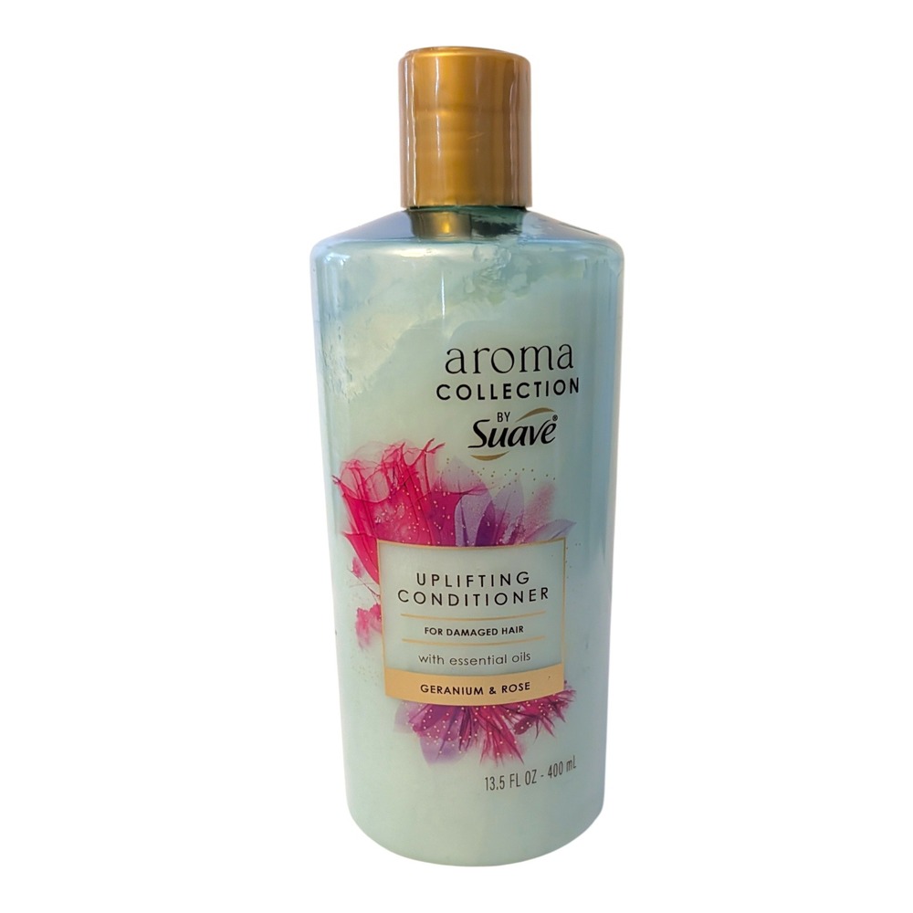 Suave Aroma Collection Uplifting‎ Conditioner Geranium Rose Damaged Hair 13.5 oz